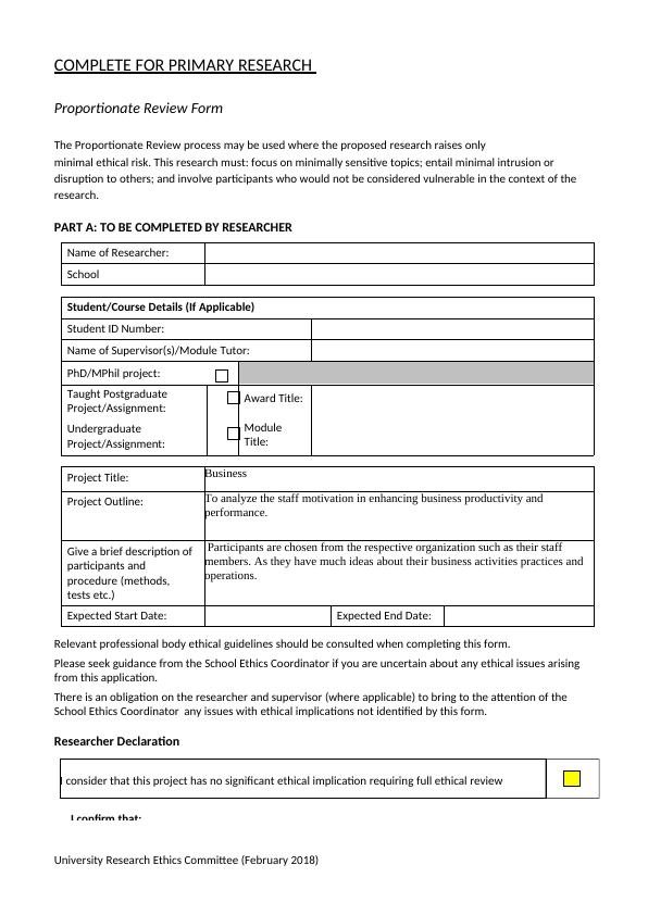 Ethical Form for Primary and Secondary Research_1