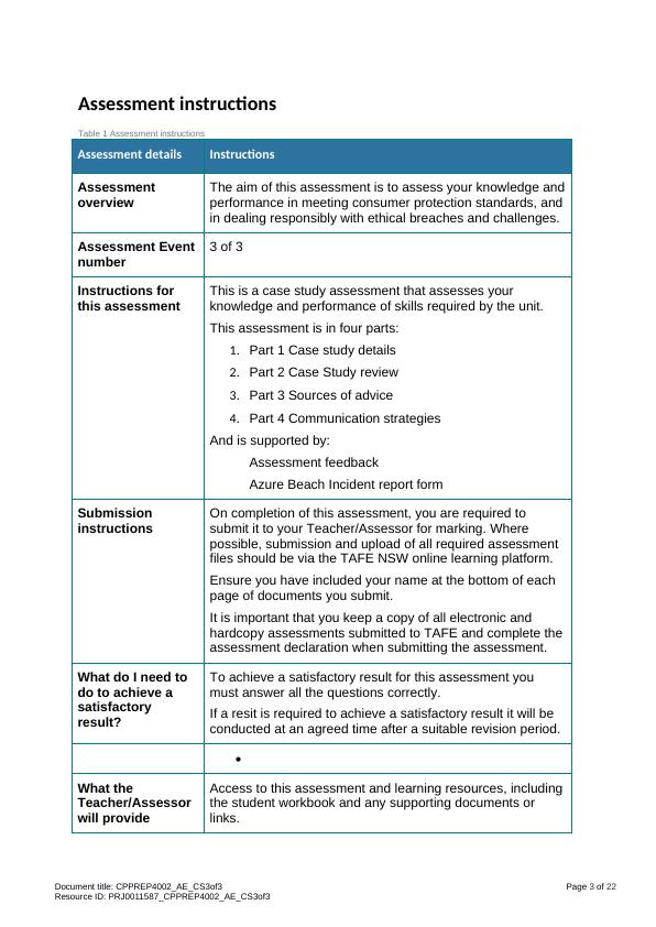 CPPREP4002 Access and Interpret Ethical Practice in Real Estate: Case ...