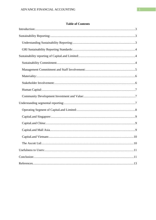 Evaluation of CapitaLand Limited Sustainability Reporting and Segmental Reporting under IFRS 8_2