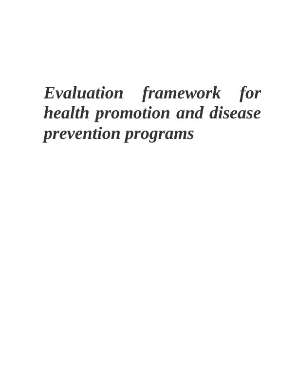 Comprehensive Guide: Evaluating Effectiveness Of Programs For Health ...