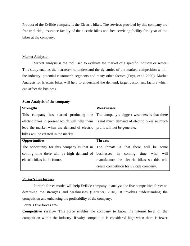 business plan for electric bike