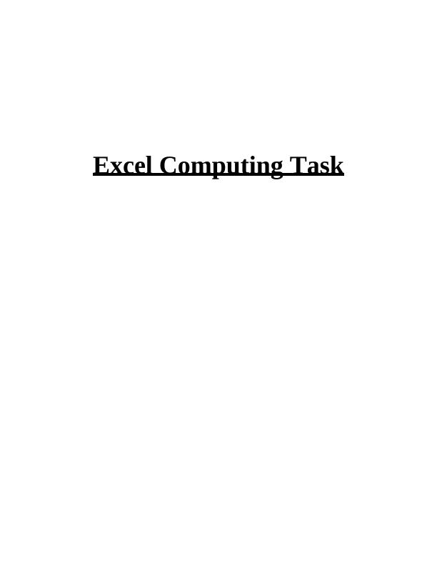 Excel Computing Task_1