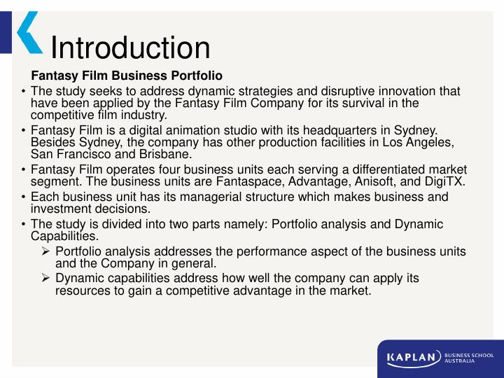 Fantasy Film Business Portfolio and Dynamic Capability Development Report_2