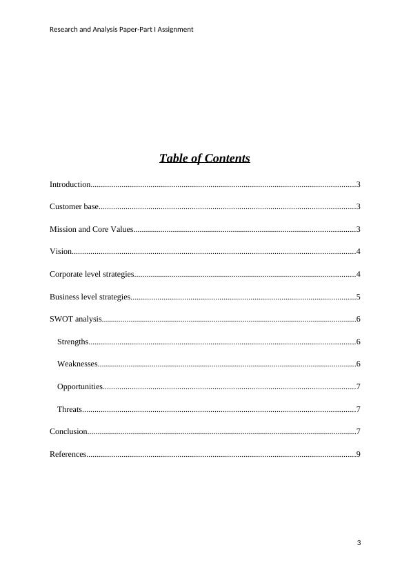 FedEx Corporation Research and Analysis Paper-Part I Assignment_4