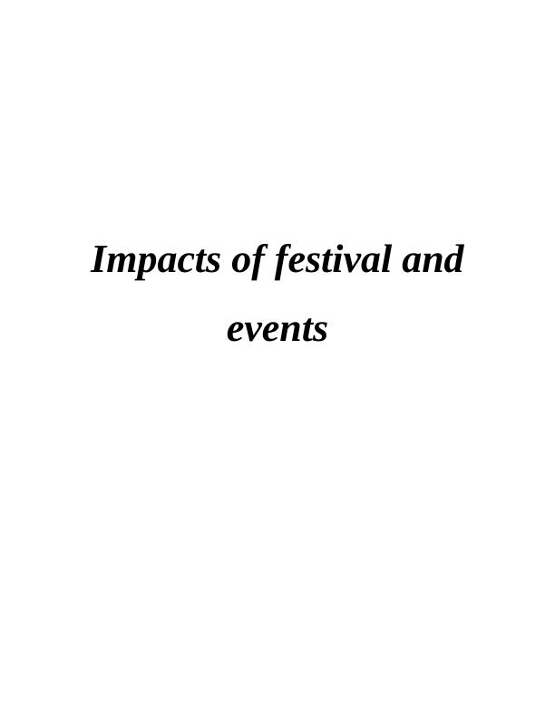 Impacts of Festival & Events_1