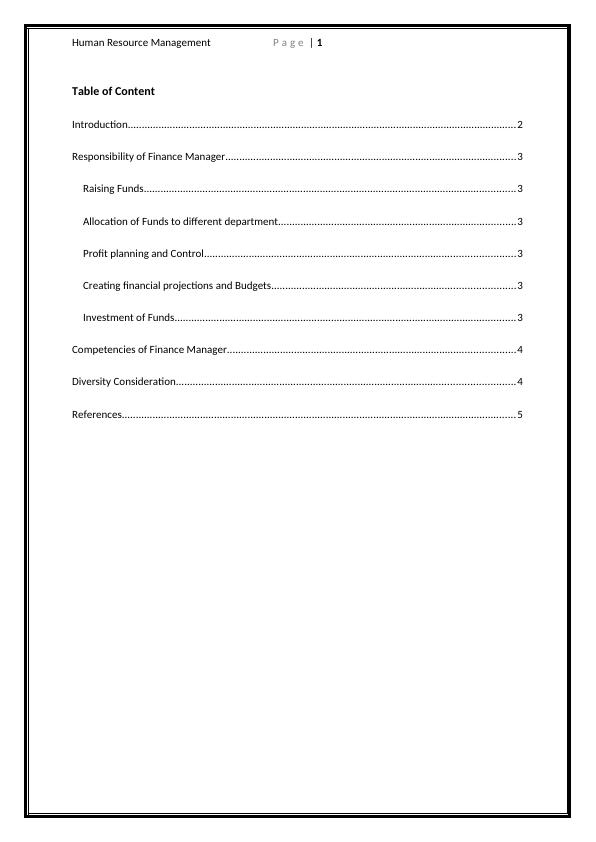 Finance Manager Responsibilities and Competencies at Australian Sports
