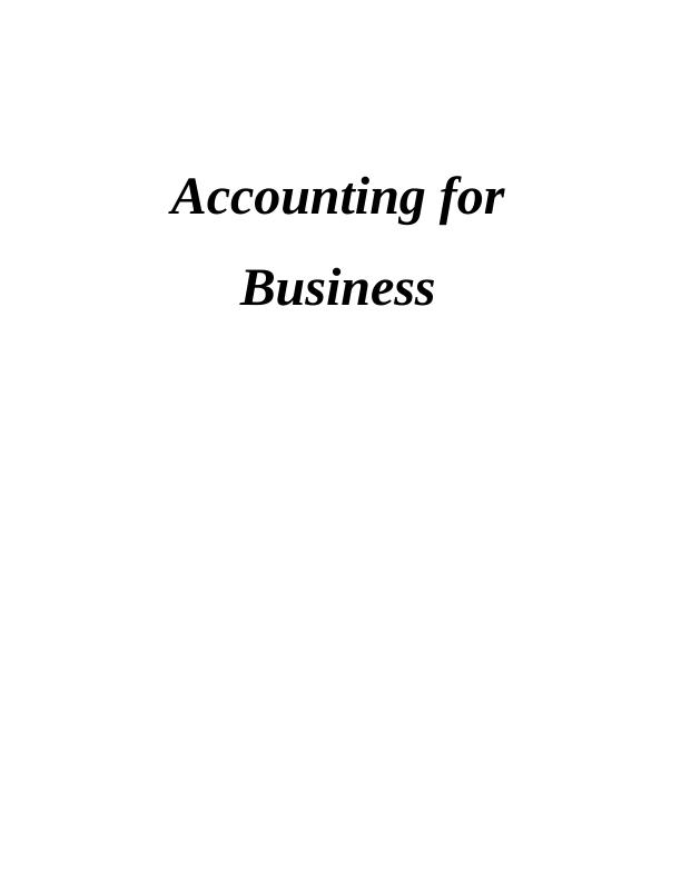 Importance of Financial Accounting in Business | Desklib