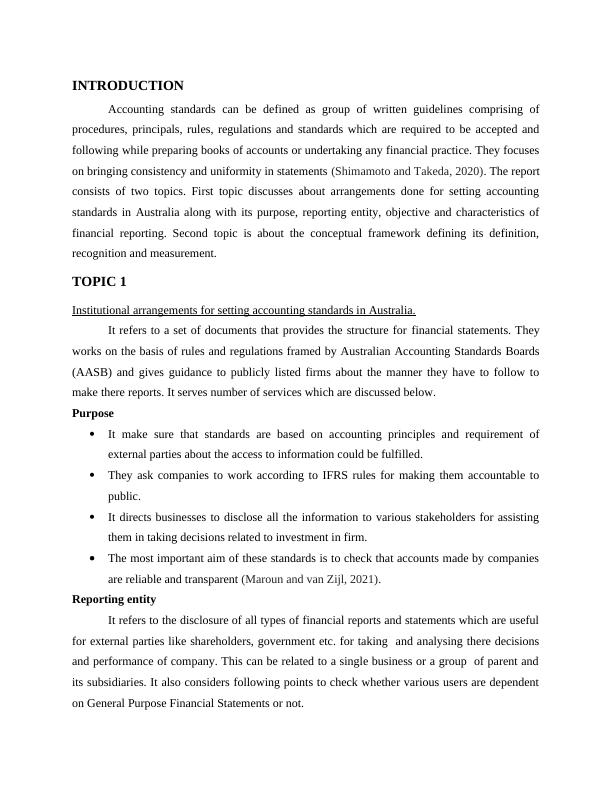 Financial Accounting & Reporting: Institutional Arrangements and ...