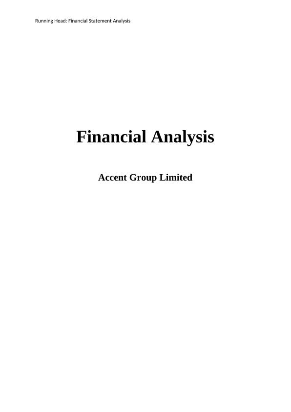 Financial Statement Analysis for Accent Group Limited_1