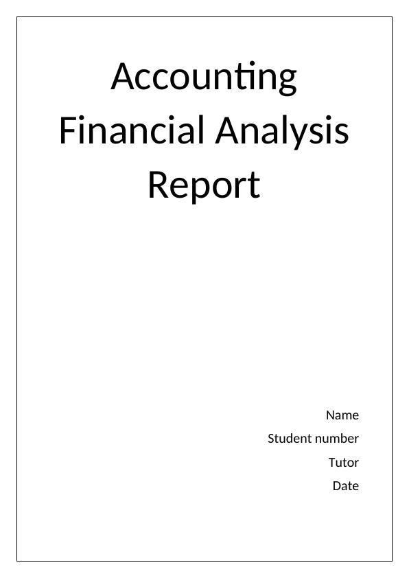 Financial Analysis Report on Audit Planning for Small Company_1