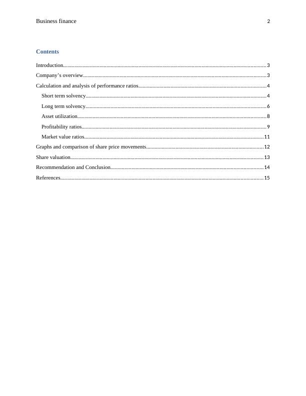 Analysis of Financial Statements for Wesfarmers Limited_2