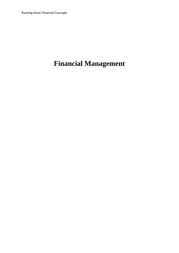 Financial Management: Concepts and Techniques_1