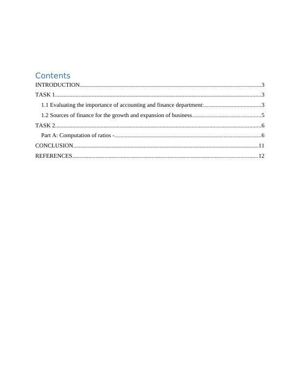 Financial Decision Making: Importance Of Accounting And Finance 