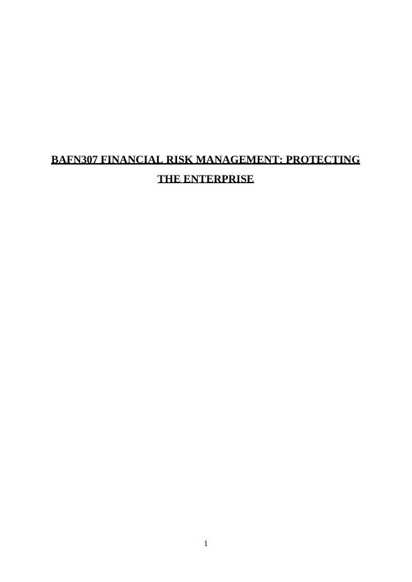 Financial Risk Management: Analysis of Major Banks in Australia_1