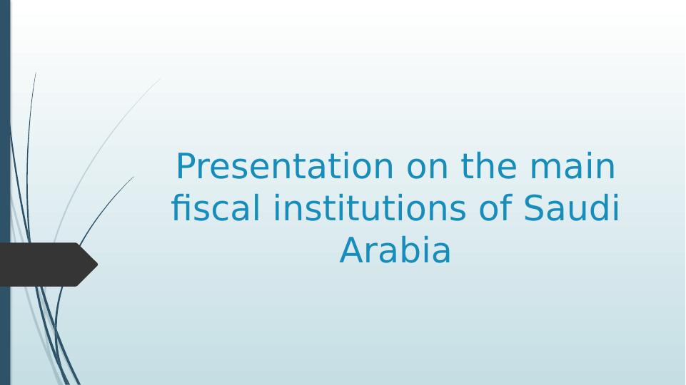 Fiscal Institutions of Saudi Arabia: A Comprehensive Overview_1