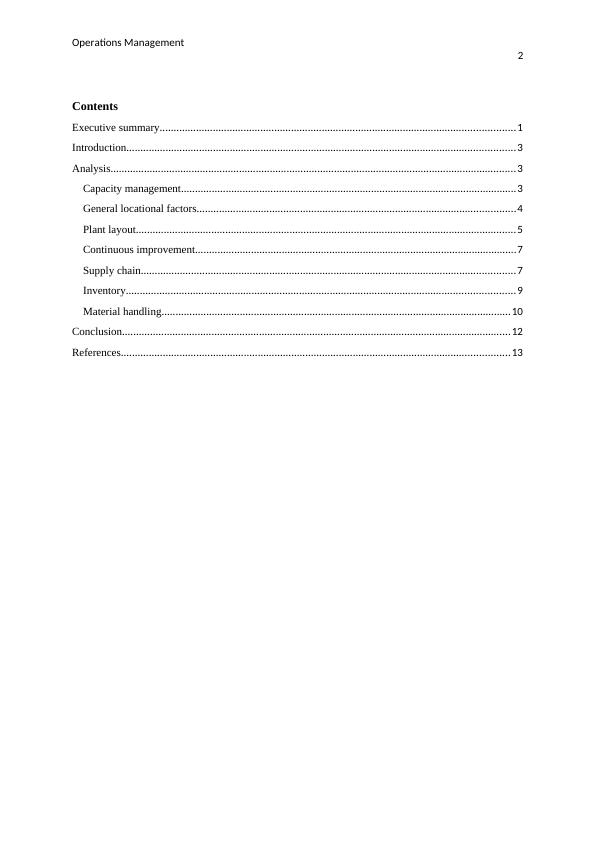 Operations Management of Fonterra: Capacity, Location, Layout ...