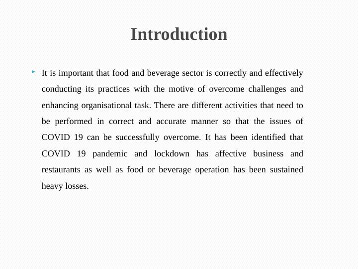 Professional Skills and Regulatory Standards for Food and Beverage