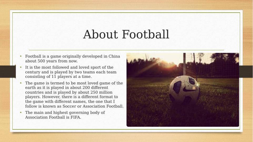 Football: The Sport of My Choice_2