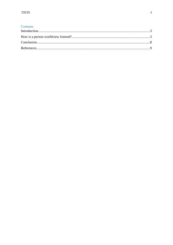 Formation of Person's Worldview: Perception of James K. A. Smith