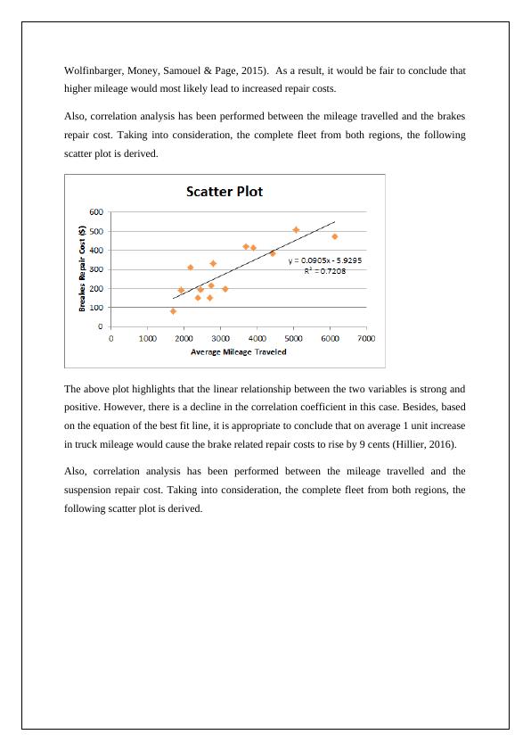 Analysis of Friendly Courier's Truck Maintenance Costs