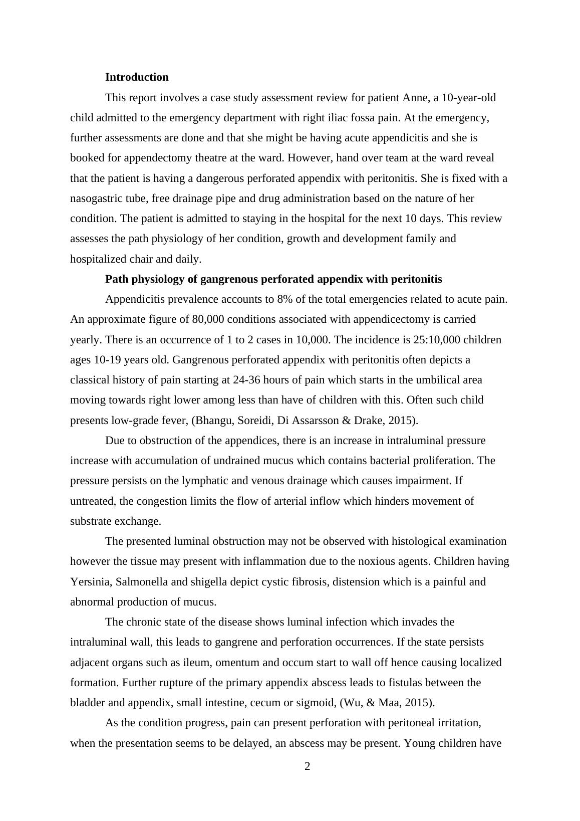 Pathophysiology of Gangrenous Perforated Appendix with Peritonitis: A ...