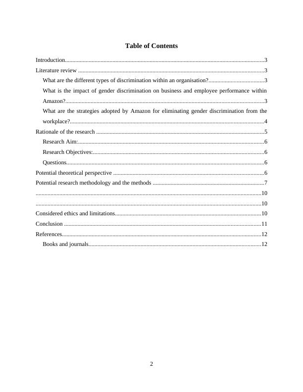 Impact of Gender Discrimination on Business Performance: Study on Amazon