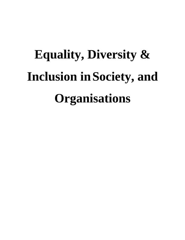 Gender-based Inequalities In Tesco: A Case Study On Equity, Equality ...