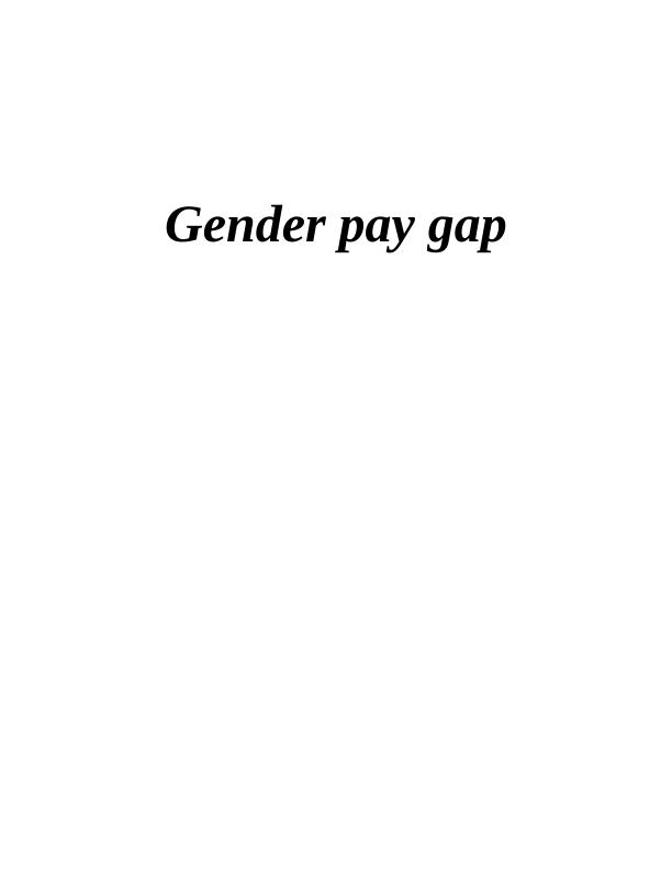 Gender Pay Gap: Management Report on Genpact Organisation_1