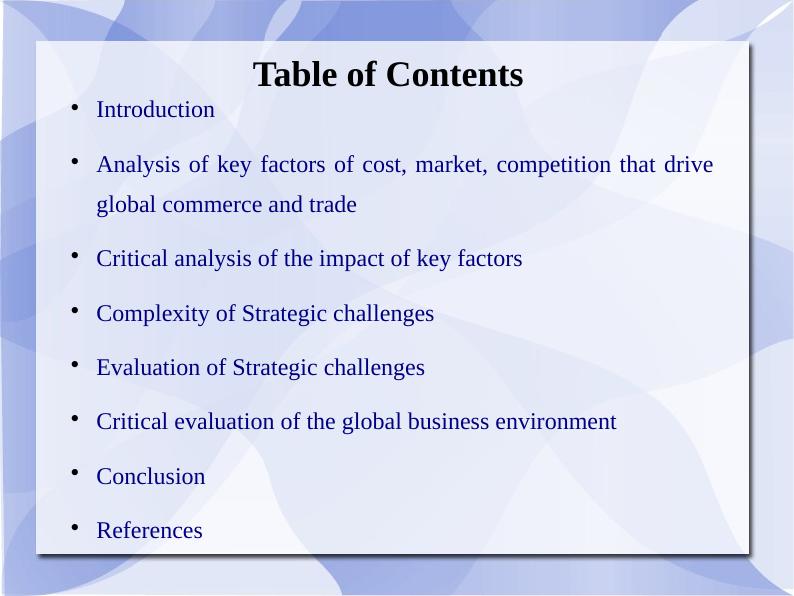 Global Business Environment - Analysis, Impact, Challenges & Evaluation