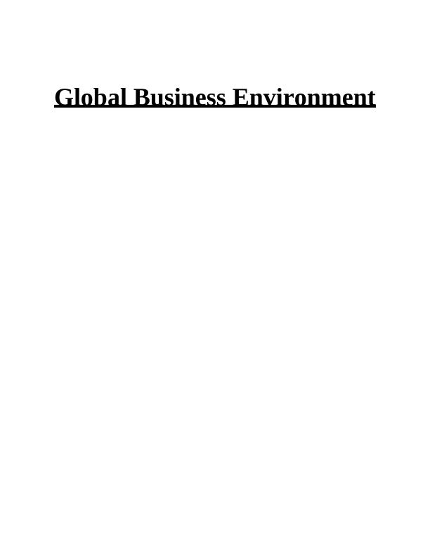 Global Business Environment: PESTLE Analysis and Key Drivers of Change of M&S_1