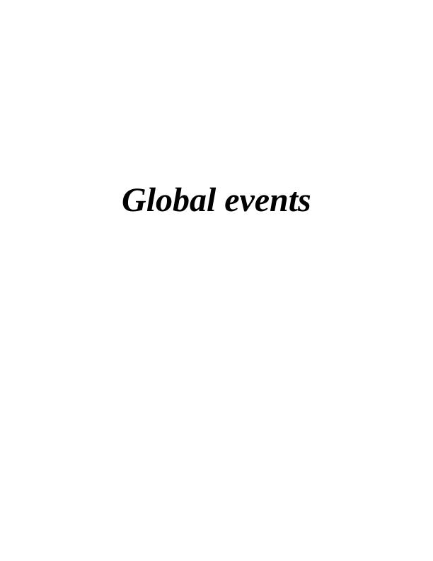 Diversity and Factors Influencing Global Event Industry_1