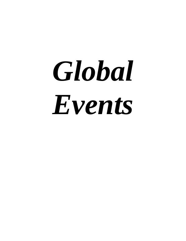 Global Events Industry: Diversity, Factors, and Management Strategies