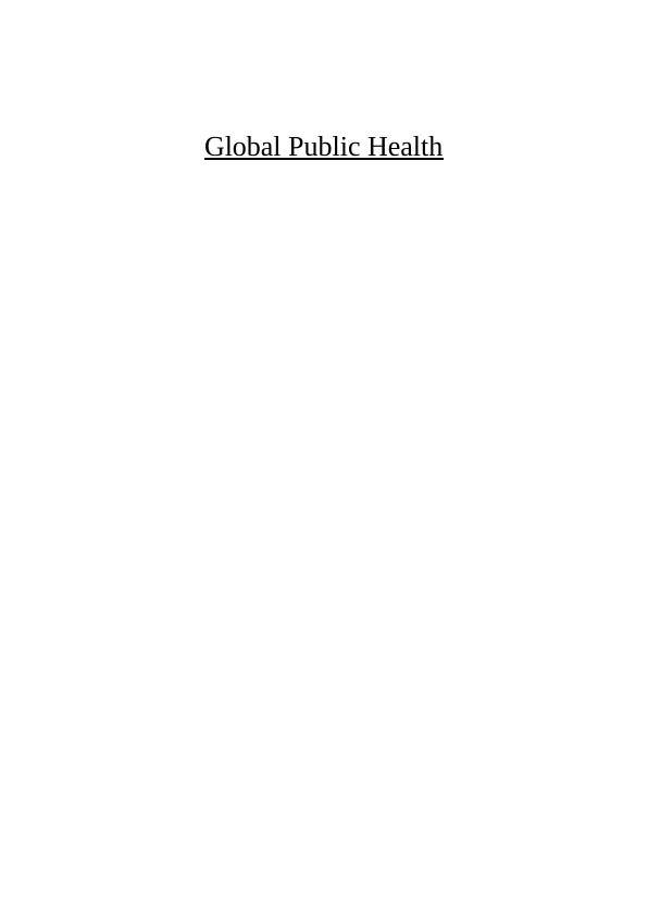 Global Public Health: Challenges, Healthcare Systems, and Sustainable Development Goals_1