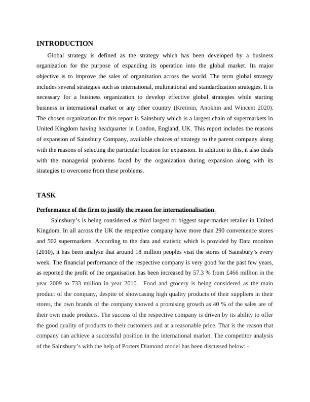 Global Strategy Development and Implementation for Sainsbury: Environmental Analysis and Entry Modes for Expansion in India_3