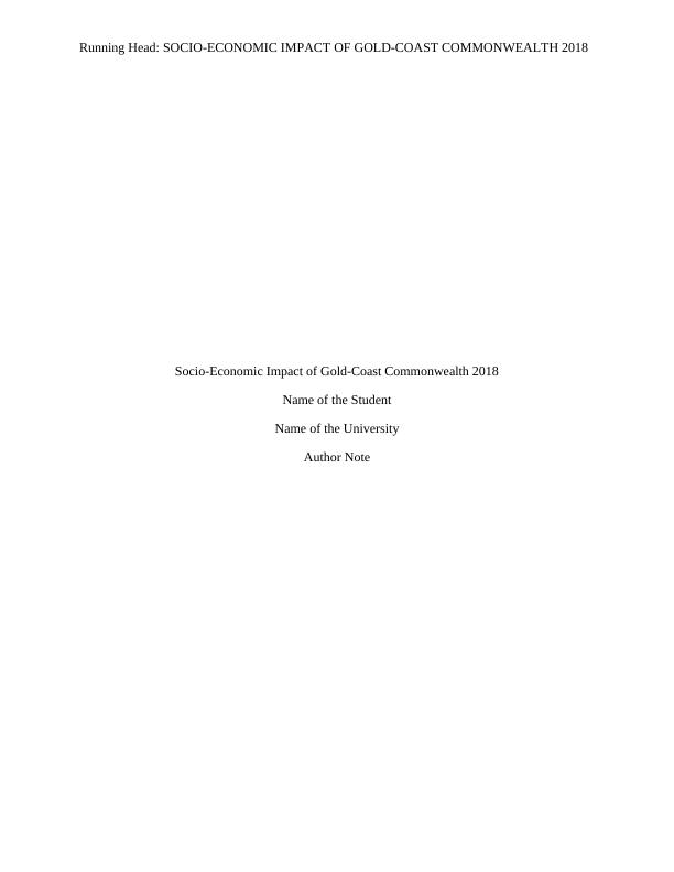 Socio-Economic Impact of Gold-Coast Commonwealth 2018_1