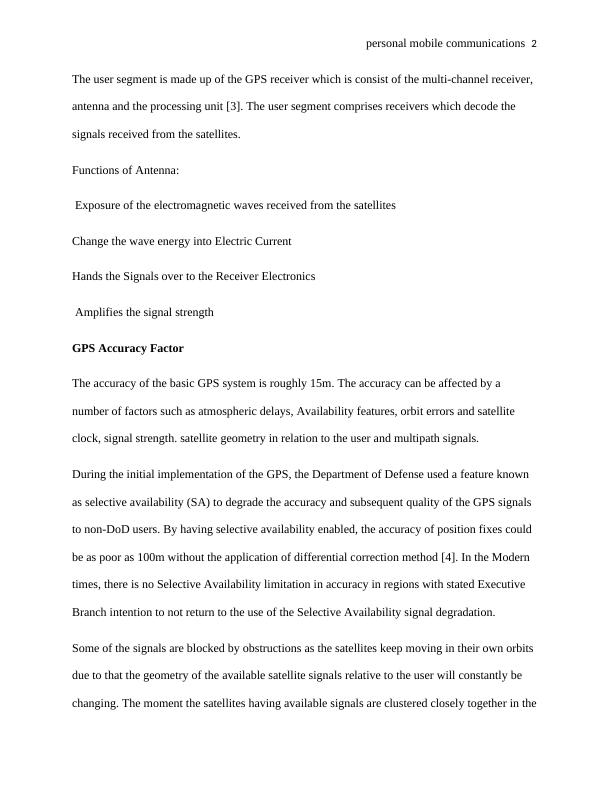 Global Positioning System (GPS) How