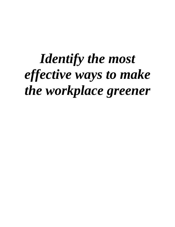 Effective Ways to Make the Workplace Greener_1