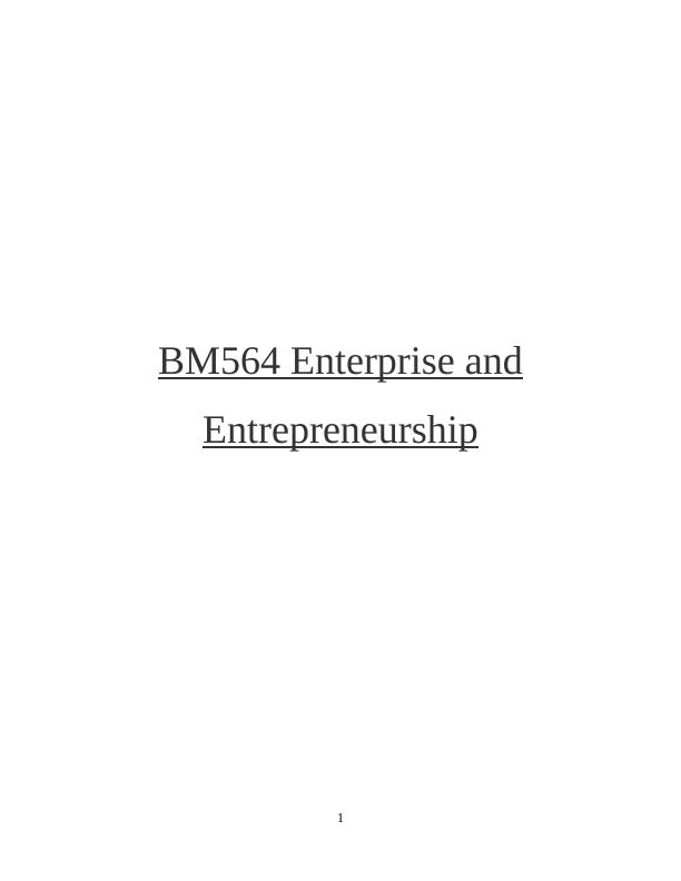 Business Plan of Handy Company for Enterprise and Entrepreneurship Course_1