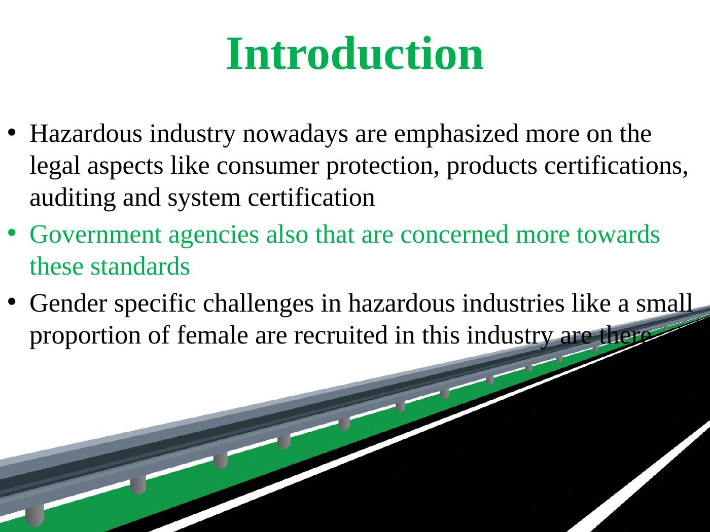 Reflection on Hazardous Industries Safety, Health and Environmental