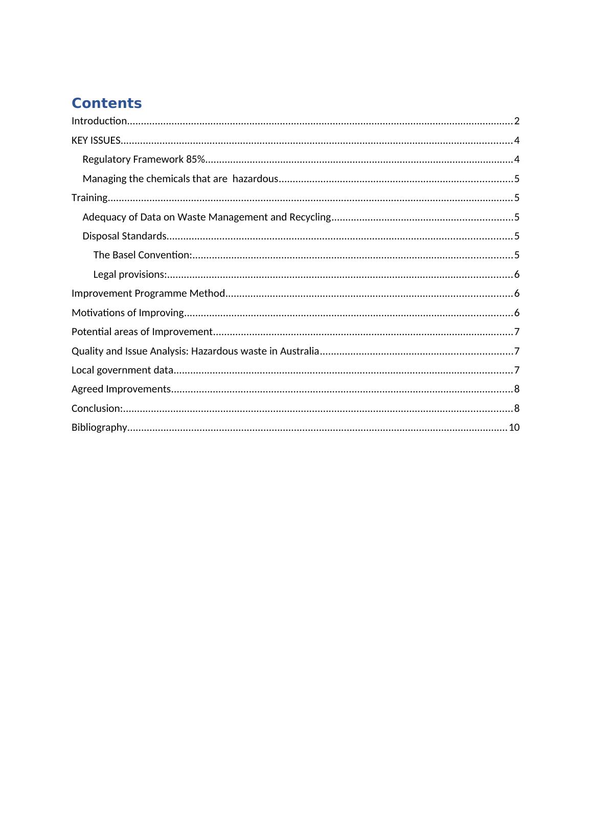 Hazardous Waste in Australia Issues and Potential Improvements