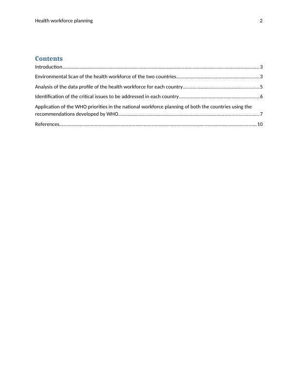 Health Workforce Planning: A Comparison of Australia and Philippines