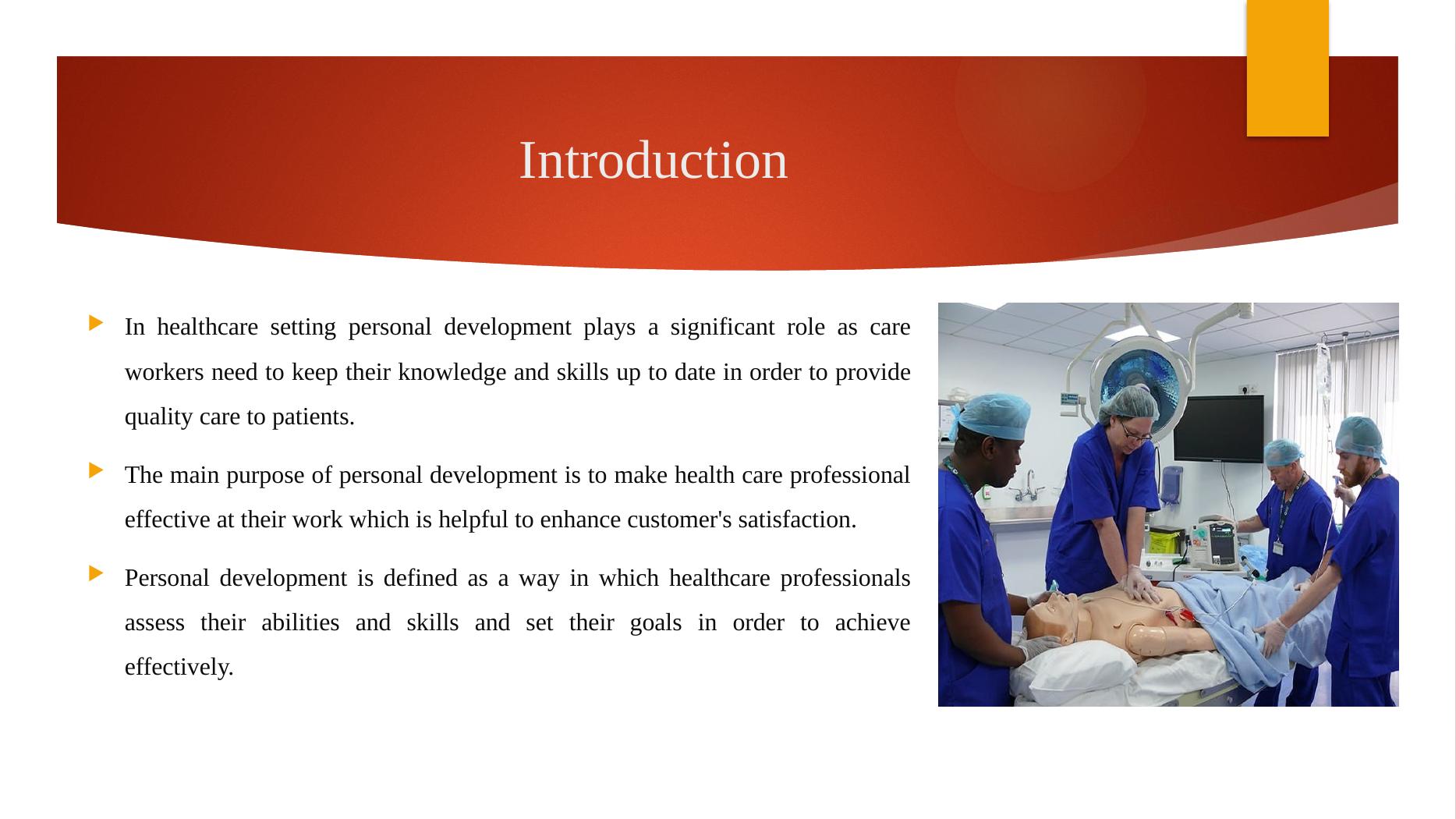 Personal and Professional Development in Health and Social Care Desklib