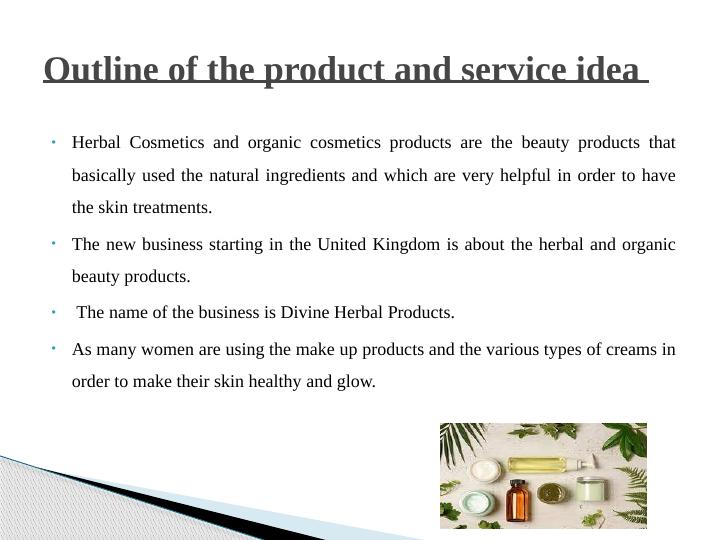 herbal cosmetics business plan pdf