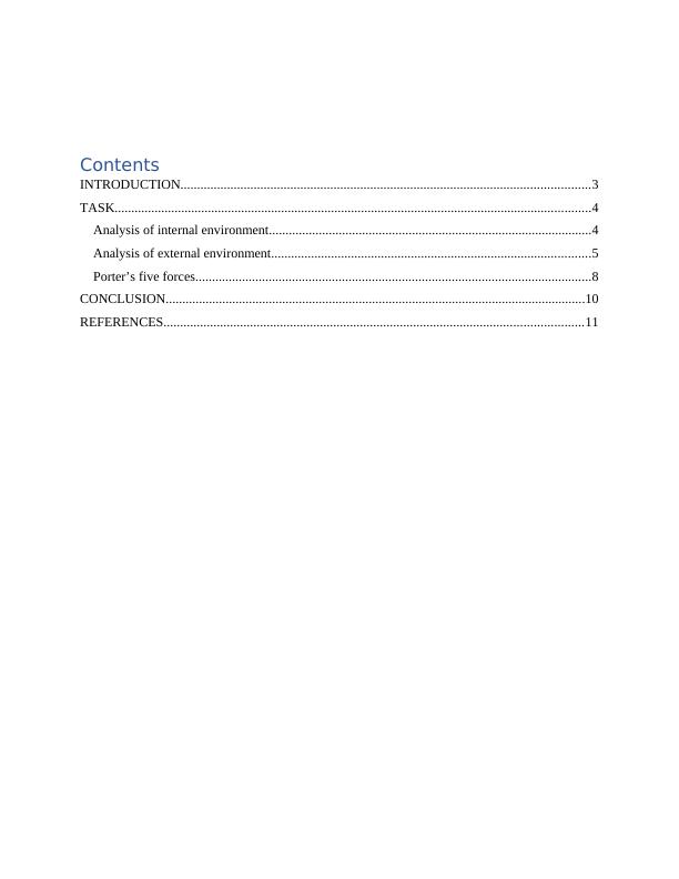 Internal and External Environment Analysis of H&M