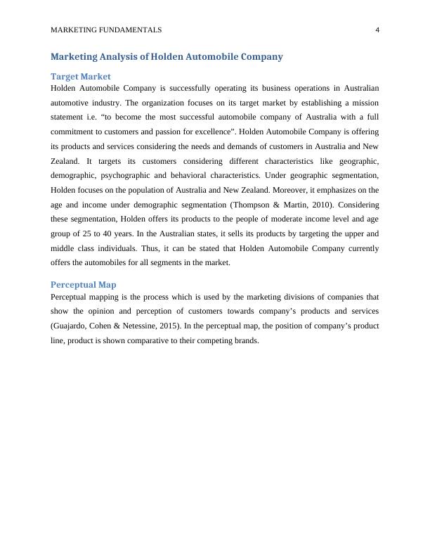 Marketing Analysis of Holden Automobile Company_4