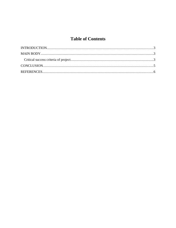 Hospital Redevelopment Project: Critical Success Criteria and Evaluation