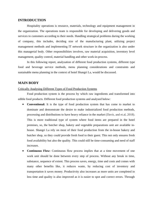 Hospitality Operations: Analysing Food Production Systems, Service ...