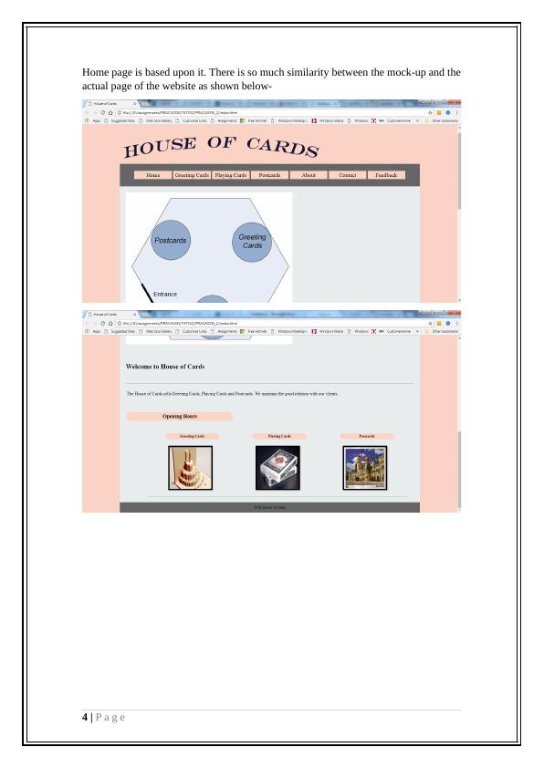 Mock-ups, Flowchart, Testing and Summary of House of Cards Website_4