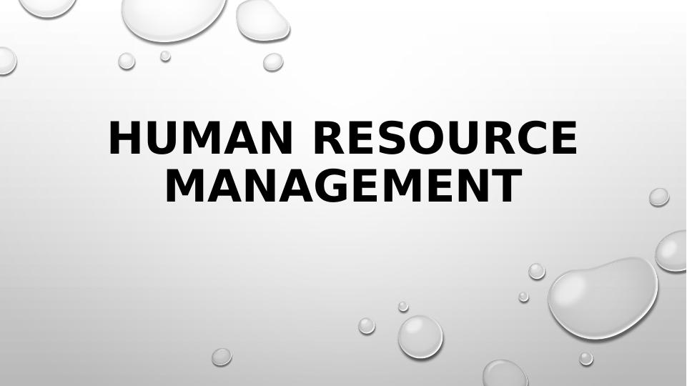 Human Resource Management Interview Process - Desklib