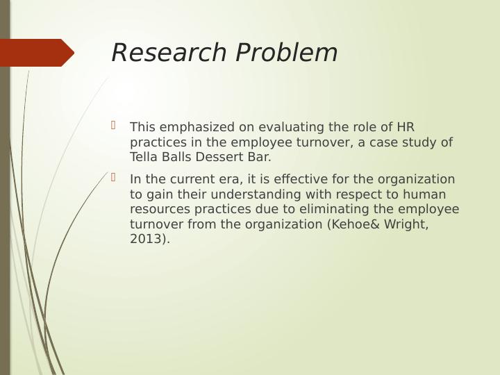 HR Practices and Employee Turnover Tella Balls Dessert Bar Case Study